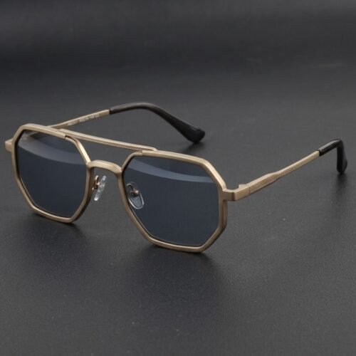 Geometric Double Bridge Sunglasses