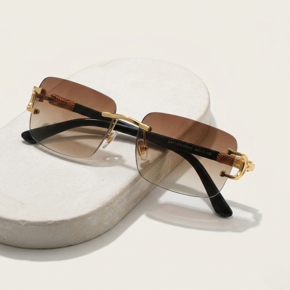 Cartier Air Rectangular Sunglasses