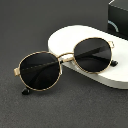 Trendy Retro Oval Sunglasses