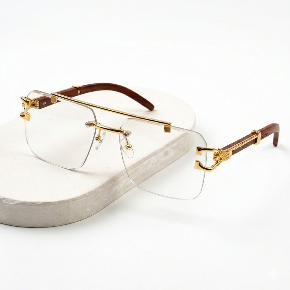 Luxury Photochromic Rimless Transition Glasses - Image 2