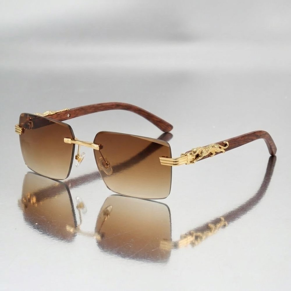 Designer Premium Rectangular Sunglasses - Image 3