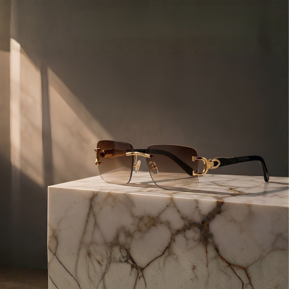 Cartier Air Rectangular Sunglasses - Image 2