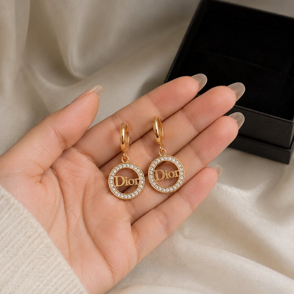 Urban Rivaj Stainless Steel Brand Inspired Earrings - Image 2