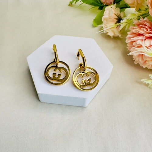 Gold Color Dangler Earrings